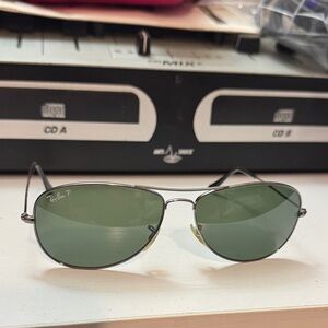 Ray-Ban Sunglasses “cockpit” model Aviator style and Silver Frame